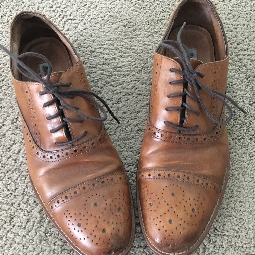 Johnston and Murphy cap toe Wing tips